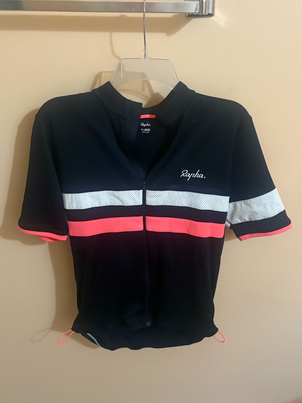 Rapha Brevet Cycling Jersey II in Navy, White, & Pink